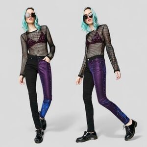 Tripp NYC Shine On Split Jeans